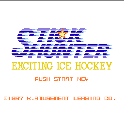 Stick Hunter - Exciting Ice Hockey (Japan) Title Screen